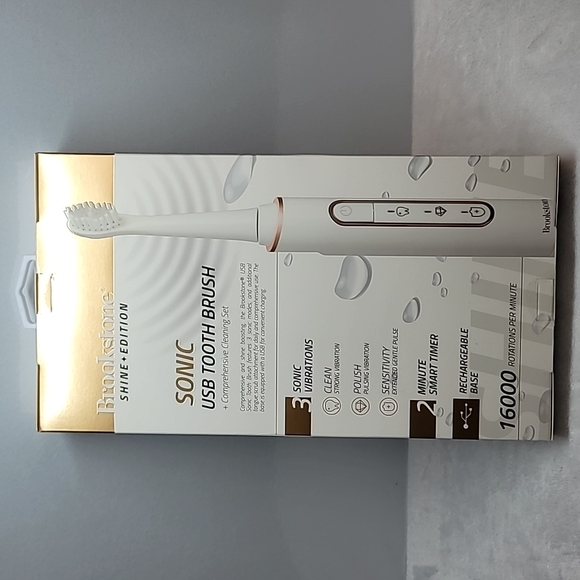 Brookstone Other Nib Brookstone Shineedition Sonic Usb Toothbrush